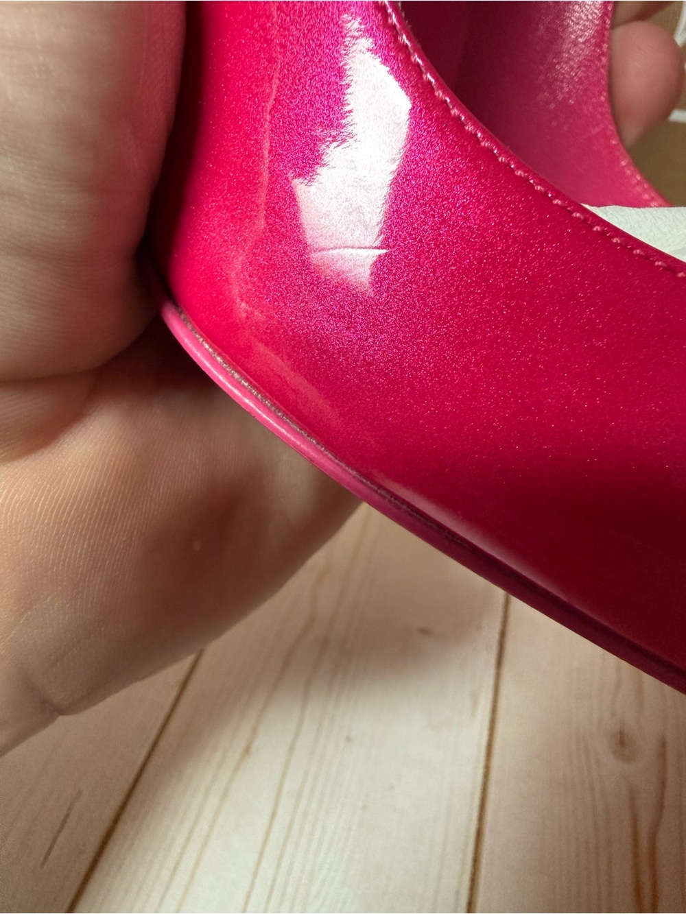 Christian Louboutin Hot Chick Patent Leather Pump Pinup Pink Sz 39 / 9 - Picture 9 of 13